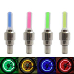 Par de Luces de rueda LED con sensor de movimiento + pilas incluidas