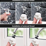AHORRADOR DE AGUA PARA GRIFOS GIRATORIO