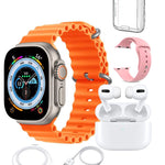 Pack de Reloj Ultra Inteligente, AirPods Pro, Cargador inalambrico, Linea de datos  y Carcasa Protectora
