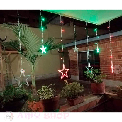 ⭐CORTINA DE ESTRELLAS: LUZ LED 3 METROS⭐