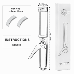 DESTAPADOR DE FRASCOS AJUSTABLE EN ACERO INOX
